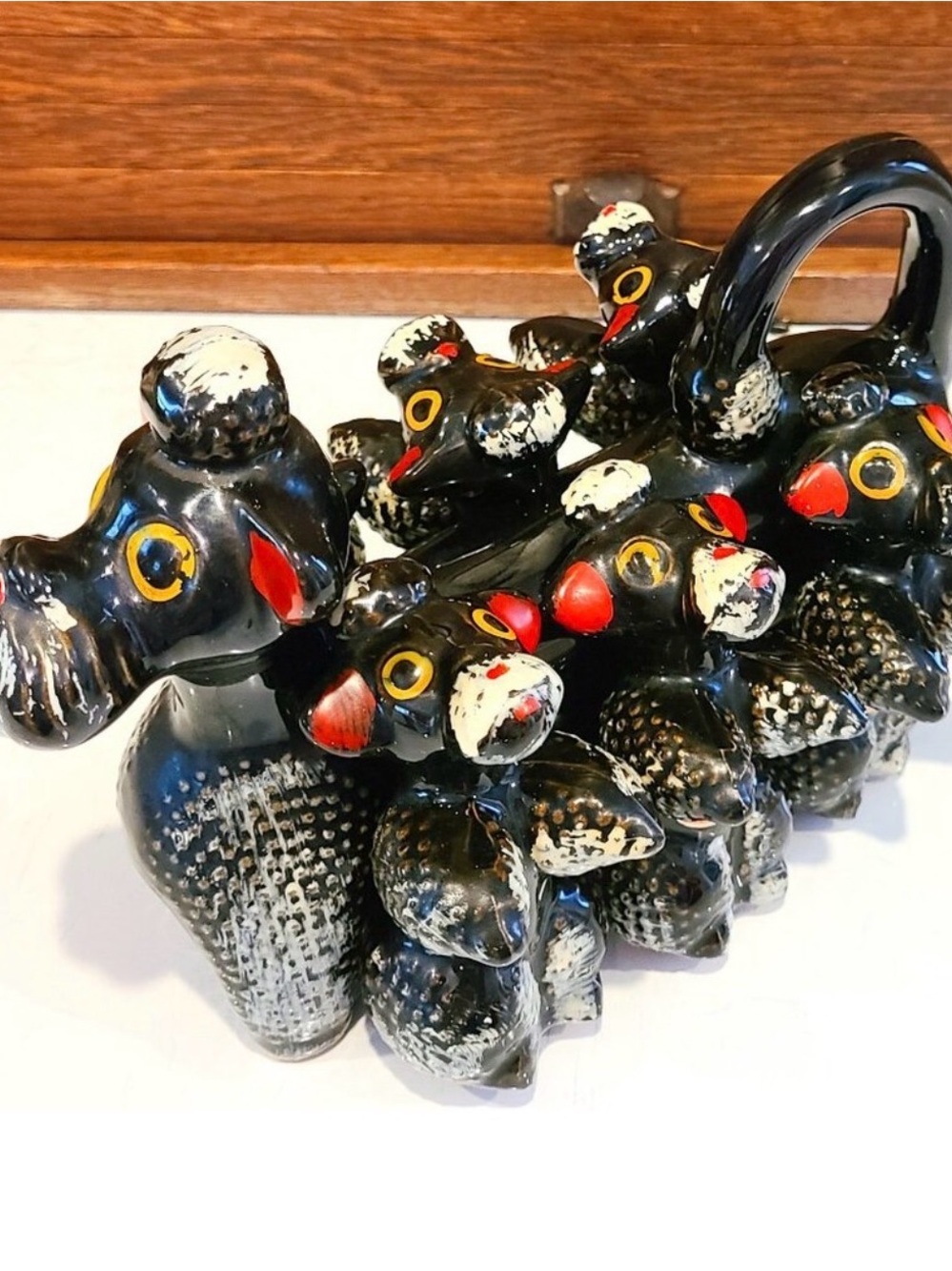 1950s Vintage Poodle Spice Holder or Rack